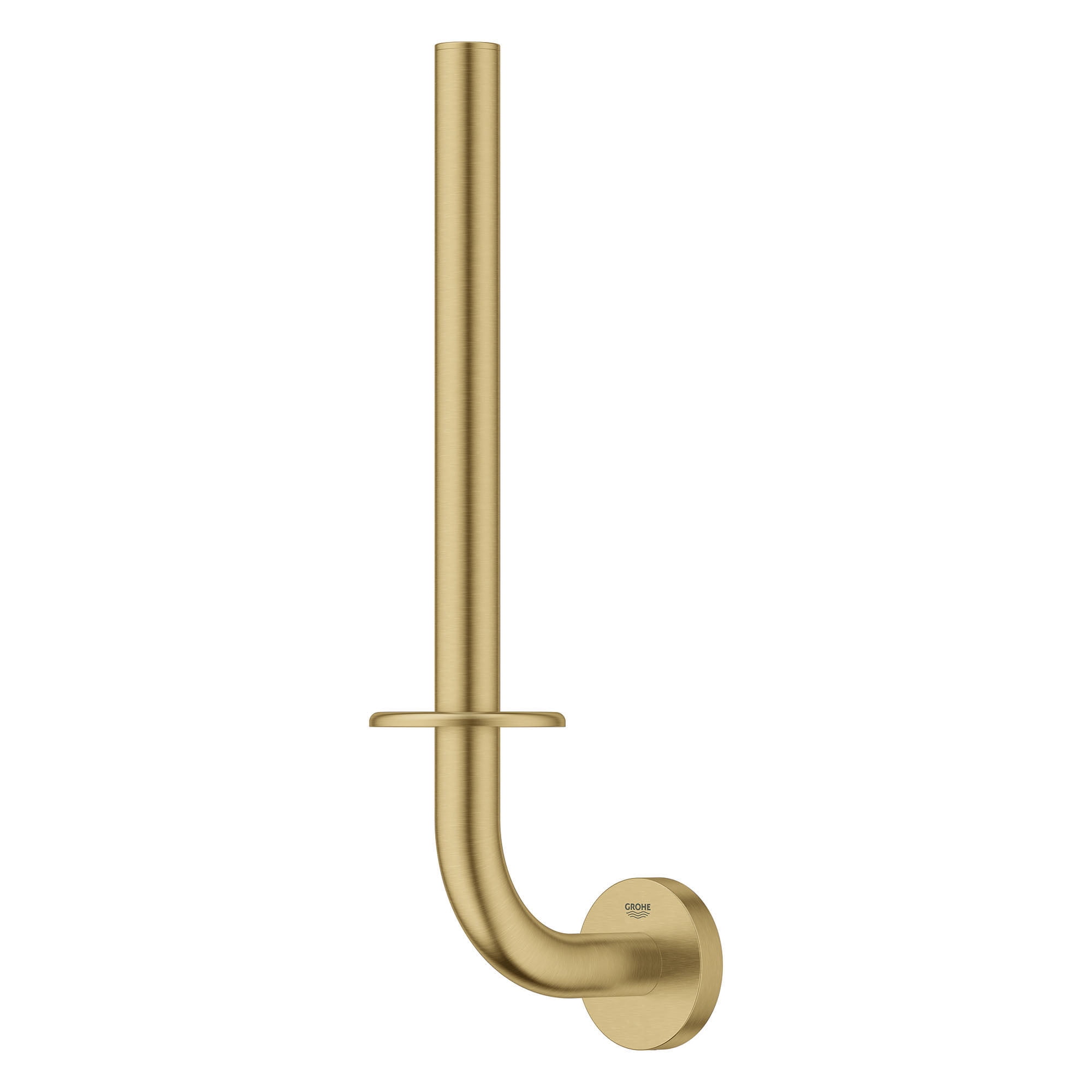 Brushed Gold Metal Wall Mount Toilet Paper Holder