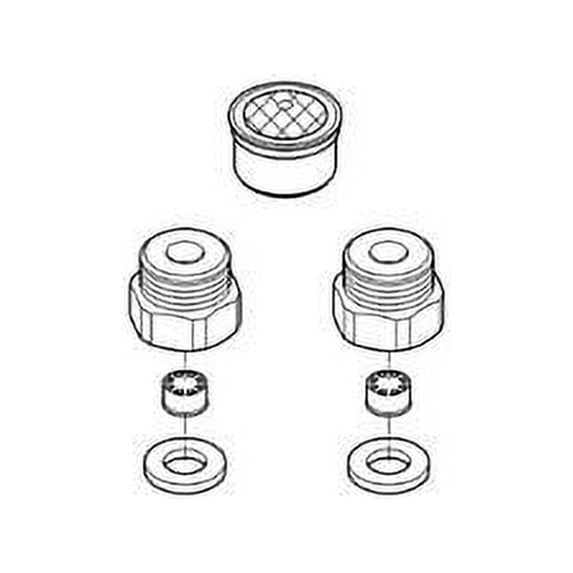 Grohe Repair Parts 48190000 Low Solution Kit in Grohe Chrome
