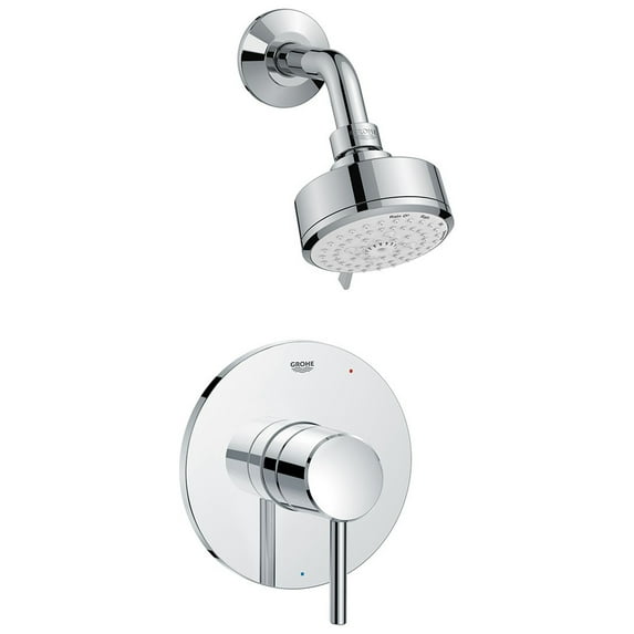 Grohe Concetto 1024950000 Concetto Pressure Balance Valve Shower Only Combo in Grohe Chrome