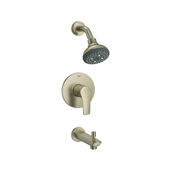 Grohe Eurosmart 102497EN00 Eurosmart Pressure Balance Valve Tub/Shower Combo in Grohe Brushed Nickel