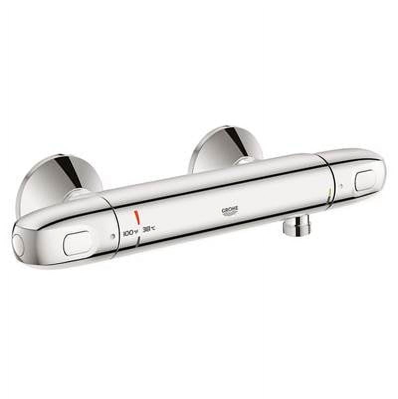 Grohtherm 12.5" Polished Chrome Wall-Mounted Shower Mixer