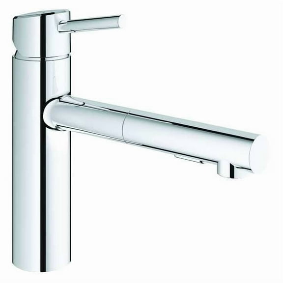 Grohe 31453001 Concetto Single-Handle Pull-Out Kitchen Faucet with Dual Spray Chrome