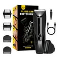 thumbnail image 1 of Groin & Body Hair Trimmer for Men Electric Trimmer Pubic Trimmer Body Shaver Wet/Dry Body Shaver Groomer, 1 of 11