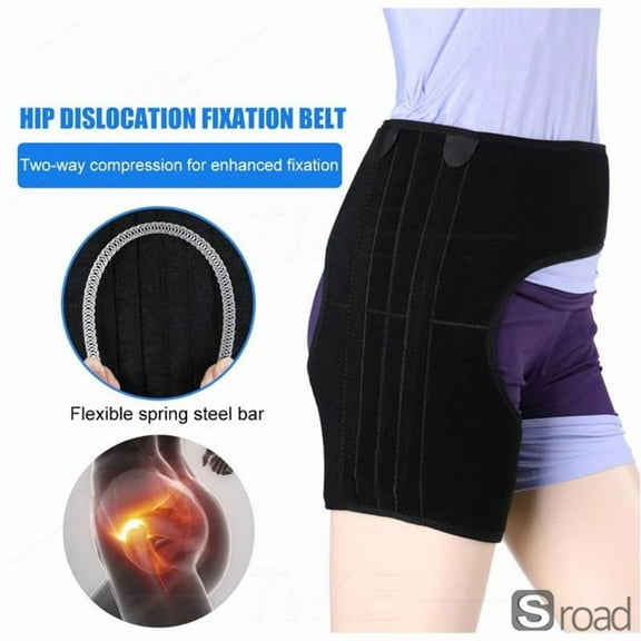 Groin Hip Brace Adjustable Compression Wrap For Sciatica Hip Flexor Pain Support, Injury Sprain Medical Grade Breathable Belt Unisex For Men Women