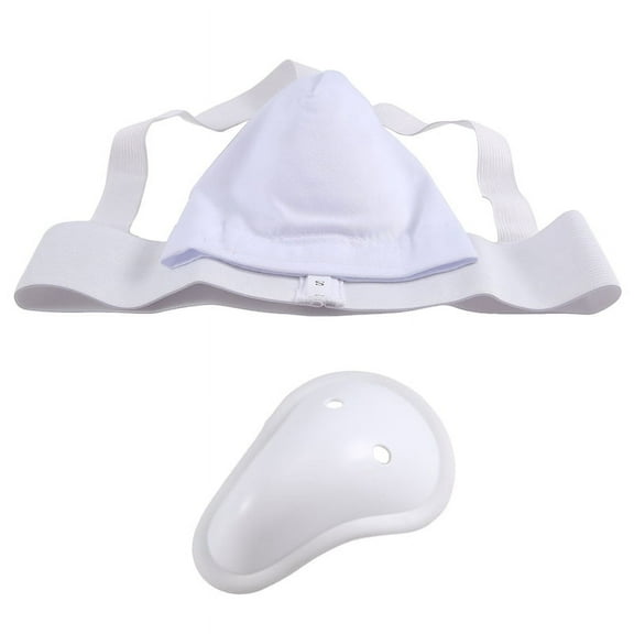 Groin Protector Cup Men, Boxing Kickboxing Muay Groin Guard, Ventilated Adjustable, Karate Fighting Training S