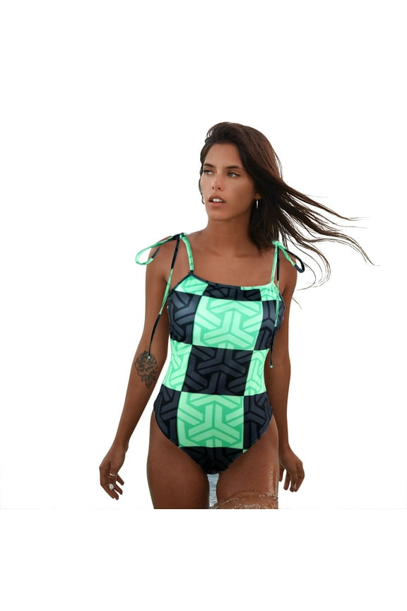 Womens Anime One Piece Swimsuit Kawaii Style Bathing Suit Cartoon Swimwear