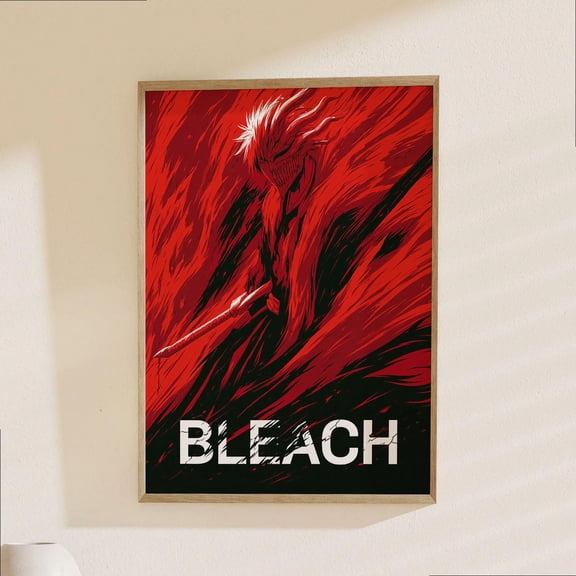 GrolyTee Bleach A.n.i.m.e Poster - Ichigo Kurosaki Character Art Print | Manga Fan Decor | Japanese A.n.i.m.e Wall Art K374 - 8X12, UNFRAMED