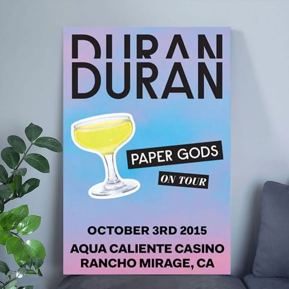 GrolyTee Duran Duran Poster - RANCHO MIRAGE CA. OCT 3rd - 16X24, UNFRAMED