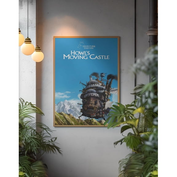 GrolyTee Howl’s Moving Castle Poster | Wall Art | A.n.i.m.e Movie Print | Fantasy Castle Decor | Miyazaki A.n.i.m.e Gift K538 - 8X12, UNFRAMED