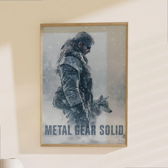 GrolyTee Metal Gear Solid Poster - Tactical Espionage Action Video Game Art Print K360 - 8X12, UNFRAMED
