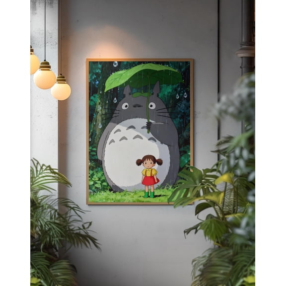 GrolyTee My Neighbor Totoro Poster | A.n.i.m.e Wall Art | Cozy Forest Aesthetic Print | Vintage Japanese Movie Decor K424 - 8X12, UNFRAMED