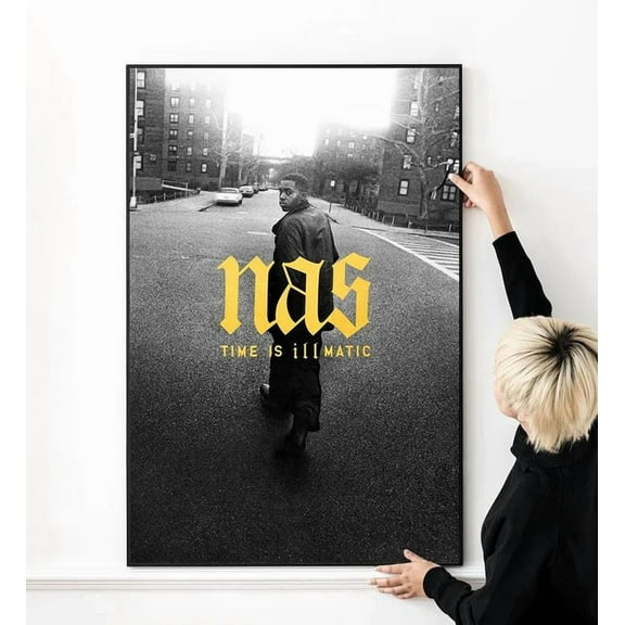 GrolyTee Nas Time Is Illmatic, Nas High Quality Poster - 8X12, UNFRAMED
