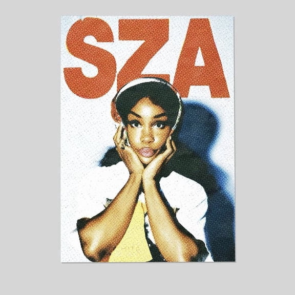 GrolyTee SZA with Halftone Effect Poster, 24''x36'' - 24X36, UNFRAMED