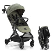 Gromast Compact Fold Baby Stroller, Lightweight Travel Toddler Stroller with One-Click Fold, Extendable UPF50+ Canopy, Cup Holder, UV Protected and Waterproof, One-Hand Folding - Green