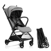 Gromast Travel Stroller for Airplane, Ultra Compact &amp; Lightweight – Only 9.9 lbs, Portable Infant Toddler Baby Stroller, w/ UPF 50+ Canopy - Gray