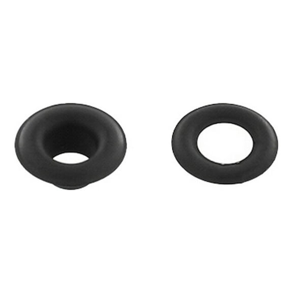 Grommet, Black Matte, Solid Brass-LL (100 sets per bag), Multiple Sizes