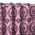 thumbnail image 1 of Grommet Blackout Curtain Taffeta Damask 56" Wide Curtain, 1 of 11