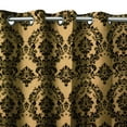 thumbnail image 1 of Grommet Blackout Curtain Taffeta Damask 56" Wide Curtain, 1 of 11
