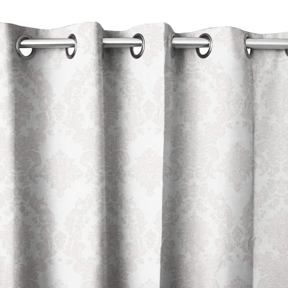 Grommet Blackout Curtain Taffeta Damask 56" Wide Curtain