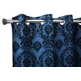 thumbnail image 1 of Grommet Blackout Curtain Taffeta Damask 56" Wide Curtain, 1 of 11