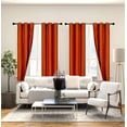 thumbnail image 1 of Grommet Blackout Window Curtain Drape for Bedroom /Living Room Home Décor K72 1 Panel Brick Color 63" Length, 1 of 6