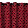 thumbnail image 1 of Grommet Curtain Polka Dots Print 56 Inch Wide, 1 of 11