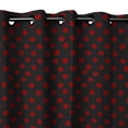 thumbnail image 1 of Grommet Curtain Polka Dots Print 56 Inch Wide, 1 of 11