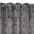 thumbnail image 1 of Grommet Curtain Velvet Embossed Damask Curtain Panel 54 Inch Wide, 1 of 10