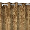 thumbnail image 1 of Grommet Curtain Velvet Embossed Damask Curtain Panel 54 Inch Wide, 1 of 11