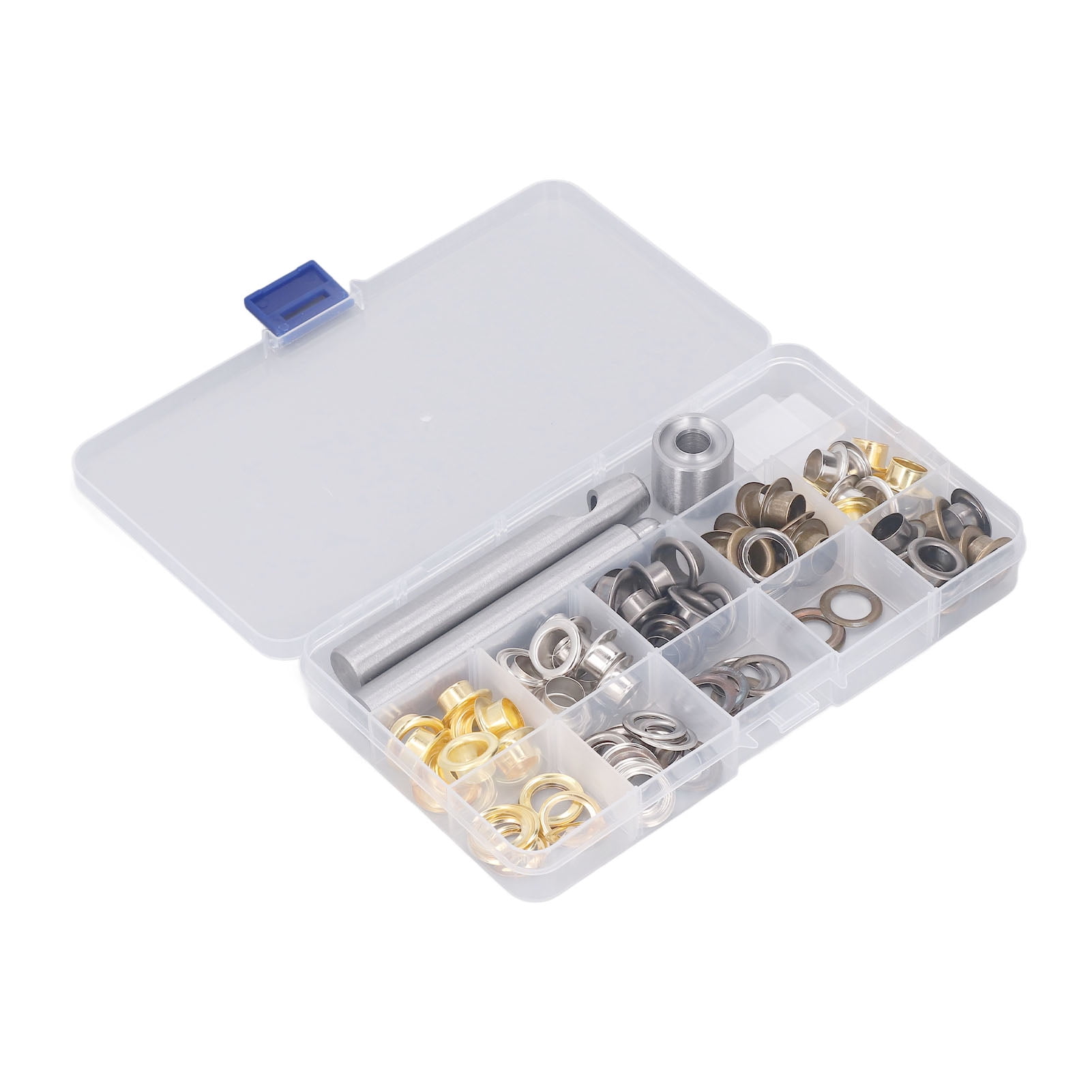 Grommet Eyelet Kit 3/8 with 120 Metal Eyelets 4 Colors Rust Prevention