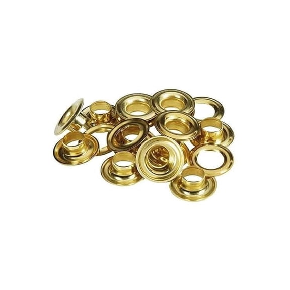 Grommet Kit #3 (144 Pairs) - 7/16" Hole, Brass Grommets & Washers - Heavy Duty Tarp Repair & Replacement - Rust Proof Eyelet Tool Set for Tarps, Canvas, DIY Projects