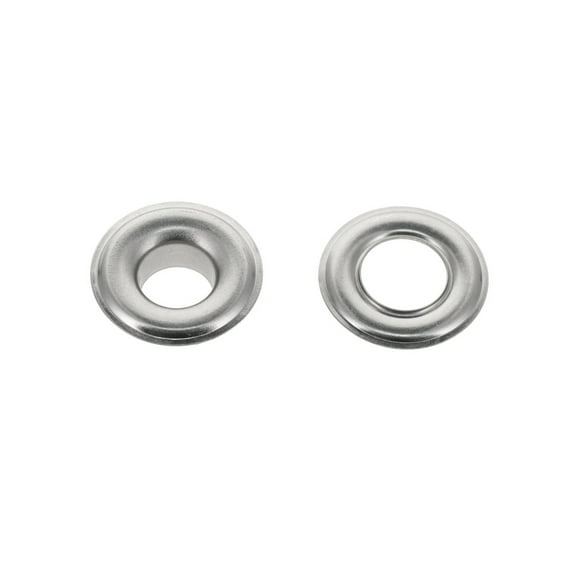 Grommet, Nickel Plate, Solid Brass-LL (100 sets per bag), Multiple Sizes