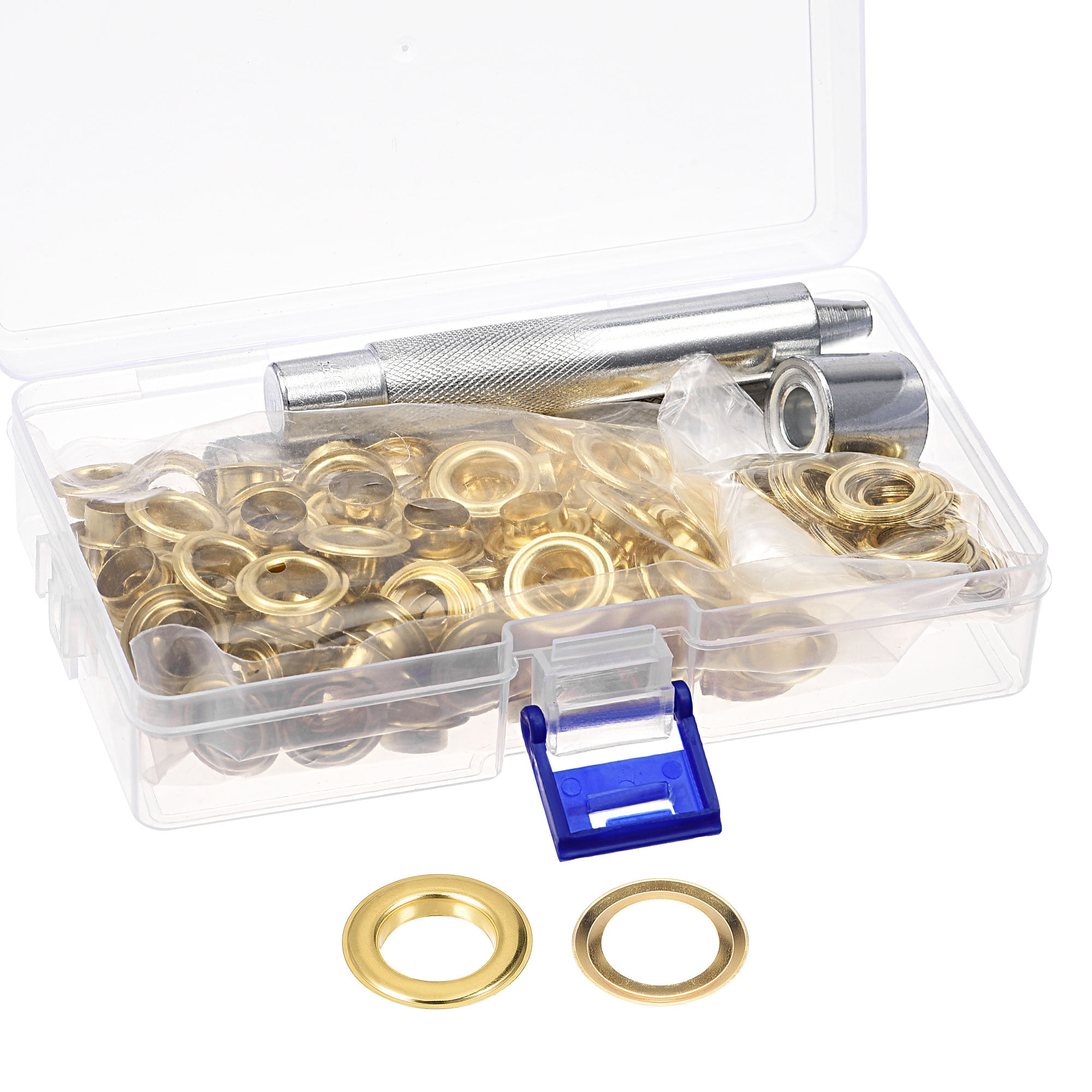 Grommet Kit,103 Sets Grommets Eyelets with 3 Pieces Install Tool