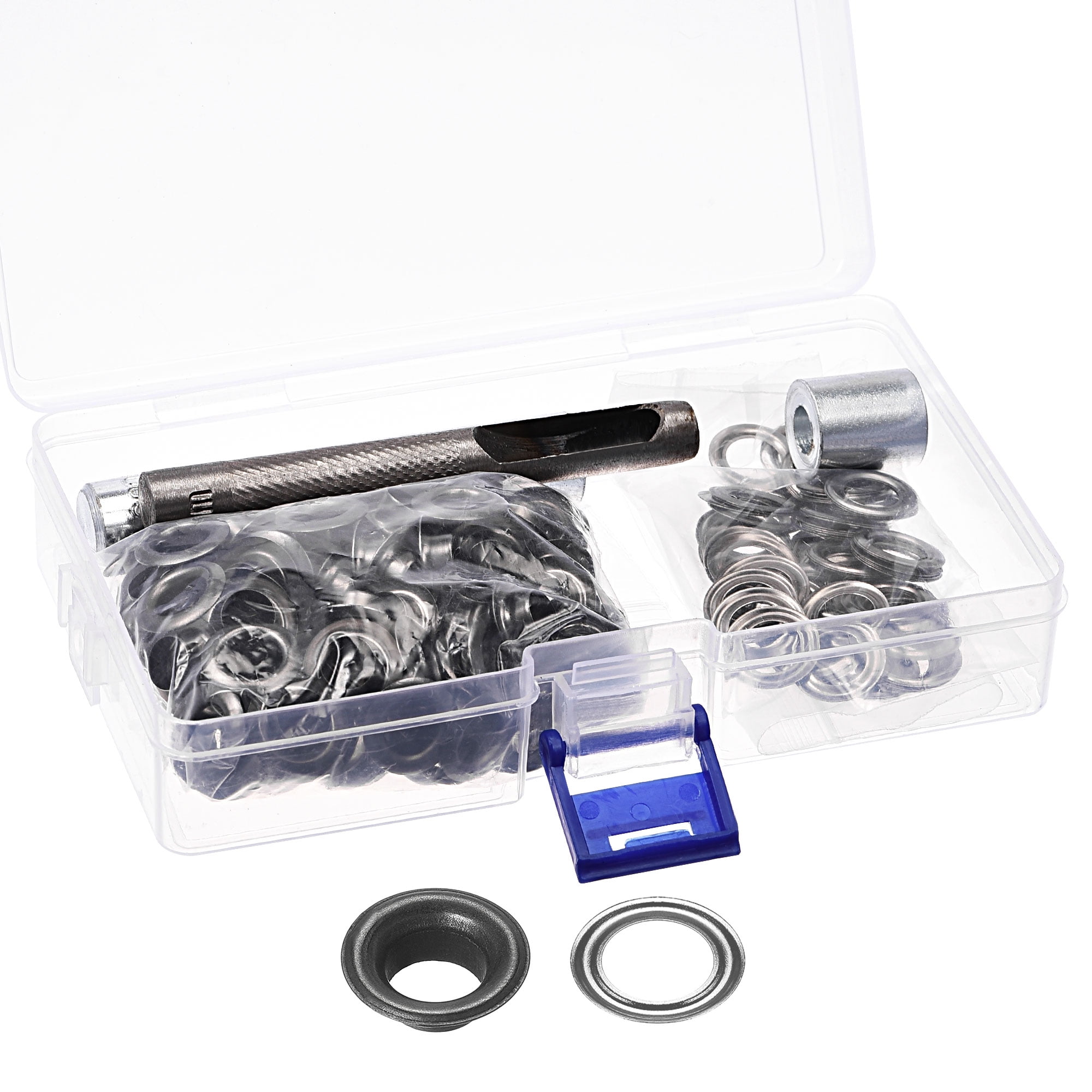 Grommet Tool Kit 100 Sets 5/16" Copper Grommets Eyelets with 3pcs