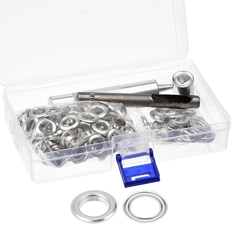 Mego Eyelet Tool Set Grommet Kit +100 Eyelets for DIY Parts Sheath Huning Au N5c2, Size: 5.5