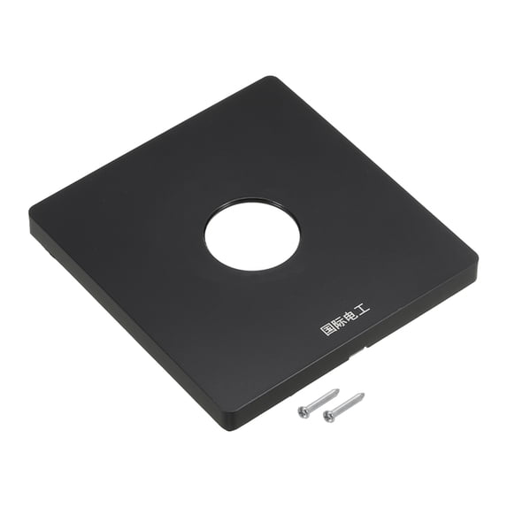 Grommet Wall Plate PC Decoration Wall Panel with 0.9 Inch Cable Through Black