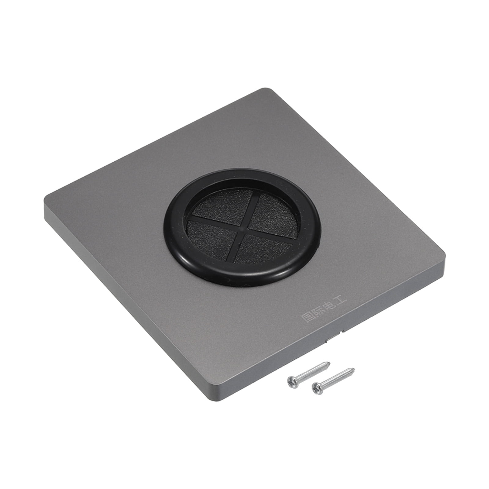 Grommet Wall Plate PC Wall Panel with 1.5 Inch Rubber Cable Through