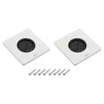 thumbnail image 1 of Grommet Wall Plate PC Wall Panel with 1.5 Inch Rubber Cable Through White 2 Pcs, 1 of 4