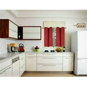 SAMIMPORT-2011 Solid Red Thermal Insulated Blackout Curtains, 28” x 36” (2 Panels)