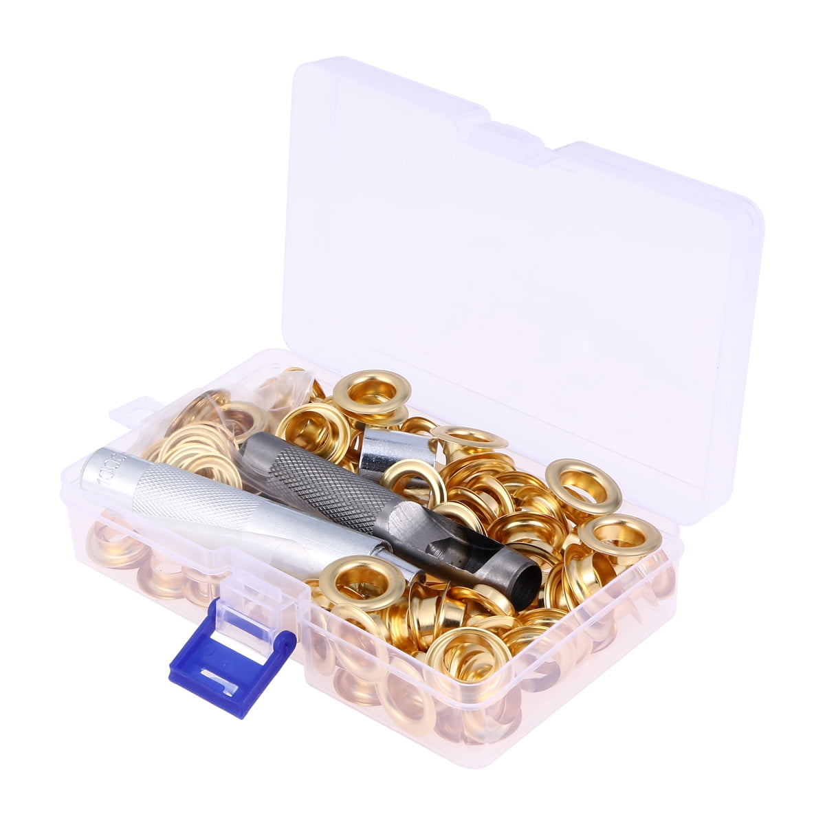 Grommet Tool Kit 1/2 Inch 150 Sets Eyelets and Grommets and 3 Pieces  Installation Metal Grommet Kit with Storage Case by MoHern