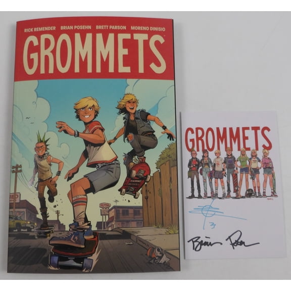 Grommets TPB #1 VF/NM w signed bookplate by Rick Remender & Brian Posehn ; Image (signed)
