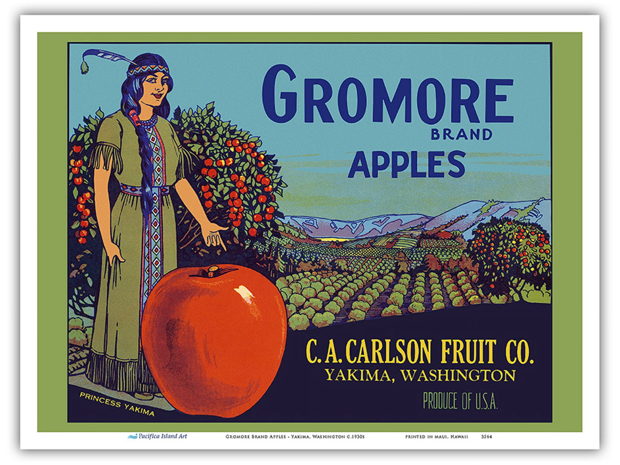 Gromore Brand Apples - Yakima Washington - C.A. Carlson Fruit Co