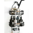 thumbnail image 1 of Gronda Hanging Shower Caddy Black, Rustproof Iron Large Bathroom Over Head Shower Organizer with 2 Baskets, Soap Tray, 8 Hooks, No Drilling, Easy Install, for Razor, Shampoo, Sponge, 1 of 10
