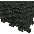 thumbnail image 1 of Gronk Fitness 8MM Interlocking Rubber Flooring | 6 Pack | 22 Square Feet | Blue Jay, 1 of 8