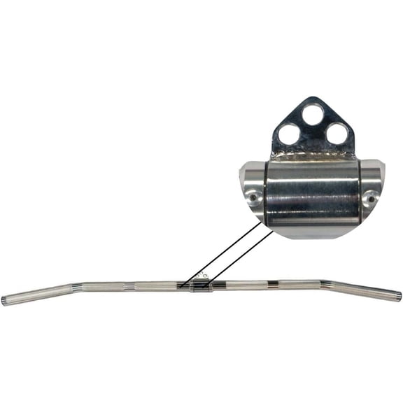 Gronk Fitness Aluminum Lat Pull Down Bar with Revolving 3 Hole Attachment | Perfect Lat Pull Down Attachment for Home Gym | Light Weight for Easy Change | 48 inches