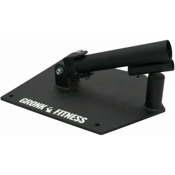 Gronk Fitness Landmine Platform and T-Bar Row Attachment, Solid Steel, Fits Standard and Olympic Bars