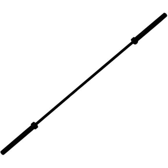 Gronk Fitness Pro Straigh Barbell | 2000 LBS Test | 7-Foot Length | All Black Finish