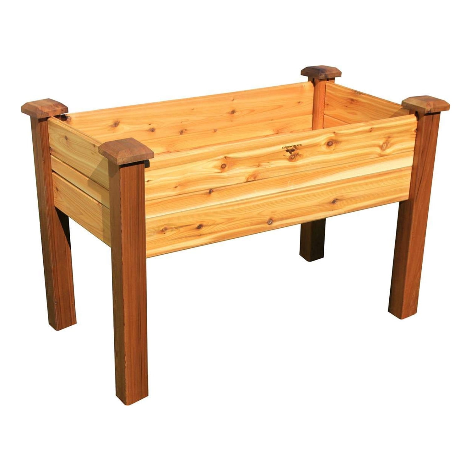 Gronomics Western Red Cedar Elevated Garden Bed 24 x 48 x 30 Inches
