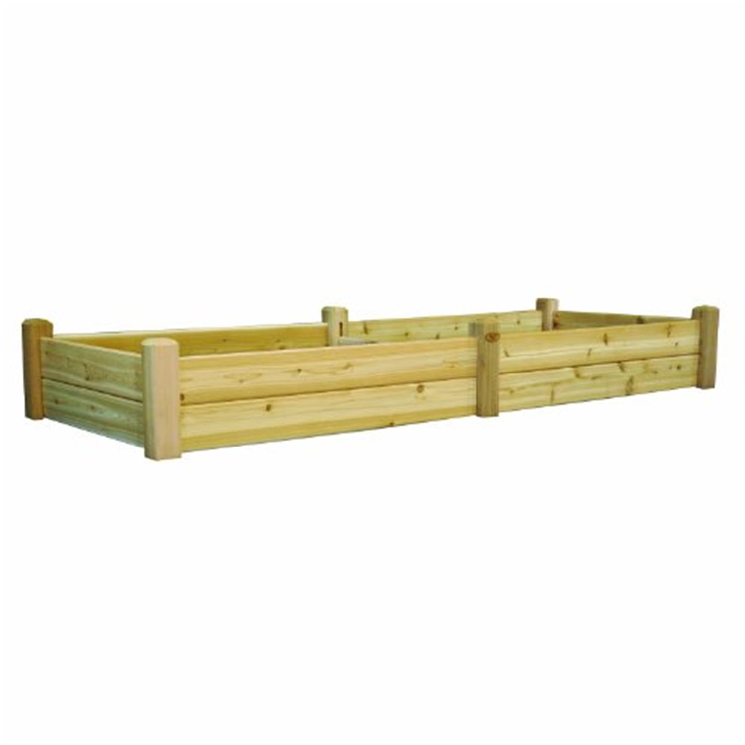 Unfinished Cedar Raised Garden Bed for Outdoor Patio