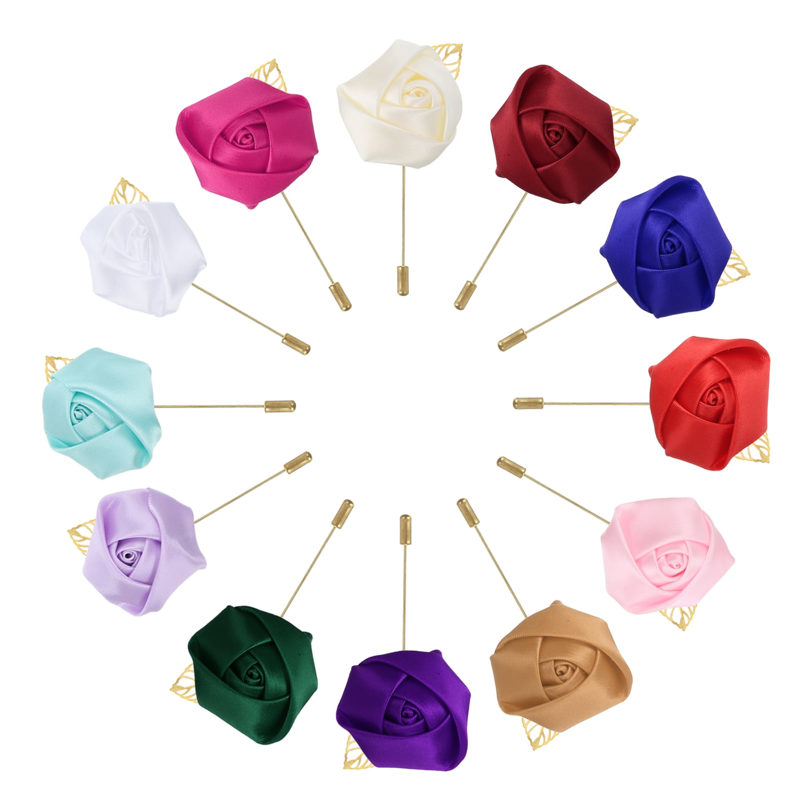 Groom Boutonnieres Rose Boutonnieres Pins for Men Wedding Anniversary